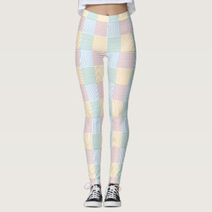 Leggings Moderne Elégant rose Rose bleu vert jaune blanc