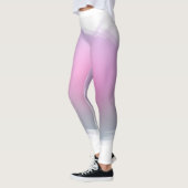Leggings Moderne Elégant rose violet blanc Modèle tendance (Gauche)