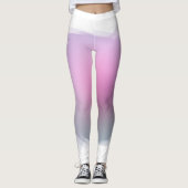 Leggings Moderne Elégant rose violet blanc Modèle tendance (Devant)