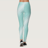 Leggings Moderne Elegant Vert Blanc Modèle élégant (Dos)