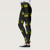 LEGGINGS MODERNE ET MODERNE PERSONNALISABLE NOIR VÉRIFIÉ (Gauche)