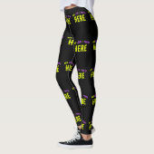 LEGGINGS MODERNE ET MODERNE PERSONNALISABLE NOIR VÉRIFIÉ (Gauche)