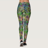 Leggings Moderne Futuriste Flamme brisée Ombre Gradient (Dos)