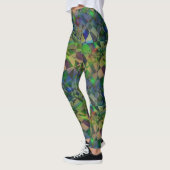 Leggings Moderne Futuriste Flamme brisée Ombre Gradient (Gauche)