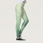 Leggings moderne grafische groene woudbomen (Rechts)