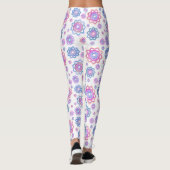 Leggings Moderne Lotus Flower Pink Pastel Green (Dos)