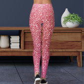 Leggings Moderne Motif Sport de Paillettes Rose Mignonnes B