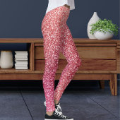 Leggings Moderne Motif Sport de Paillettes Rose Mignonnes B