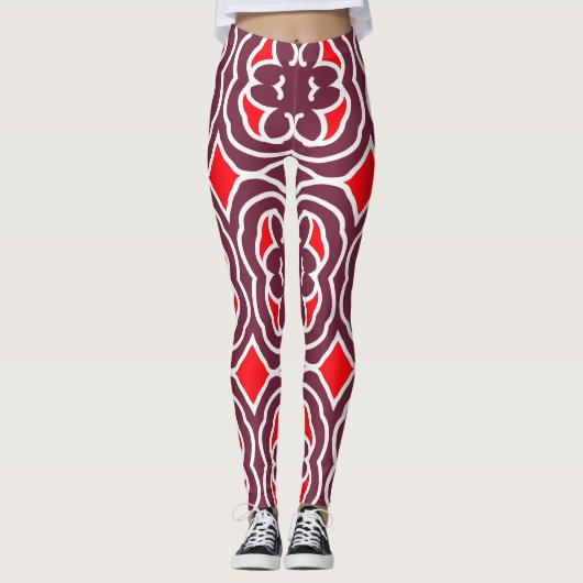 Leggings Moderne multicolore tendance "Ratti_Creative_Arts" (Devant)