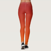 Leggings Moderne pailleté orange jaune de style (Dos)