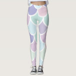 Leggings Moderne Pastel Jolie Sirène Motif Nom<br><div class="desc">Moderne Pastel Jolie Sirène Motif Nom</div>