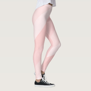 Leggings Moderne Pastel Light Peach Élégant Stripes Cute