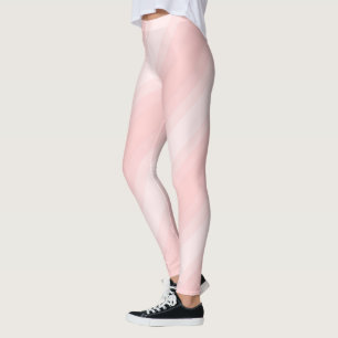 Leggings Moderne Pastel Light Peach Stripes Joli Élégant
