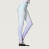 Leggings Moderne Pastel Periwinkle Lumière Turquoise Ombre  (Droite)
