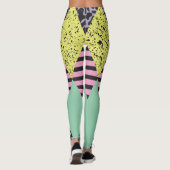 Leggings Moderne Rhombus : Style Abstrait Sans Couche. (Dos)