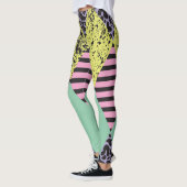 Leggings Moderne Rhombus : Style Abstrait Sans Couche. (Gauche)