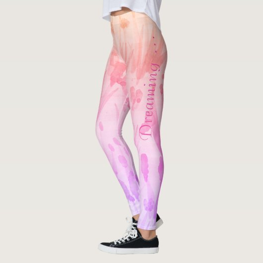 Leggings Moderne rose et mauve (Gauche)