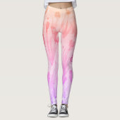 Leggings Moderne rose et mauve (Devant)