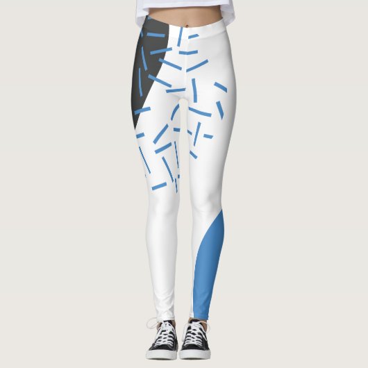 Leggings Moderne, simple, cool, abstrait, motif graphique (Devant)