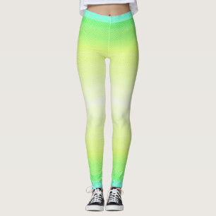 Leggings Moderne Simple Pastel Vert bleu coloré Gradient
