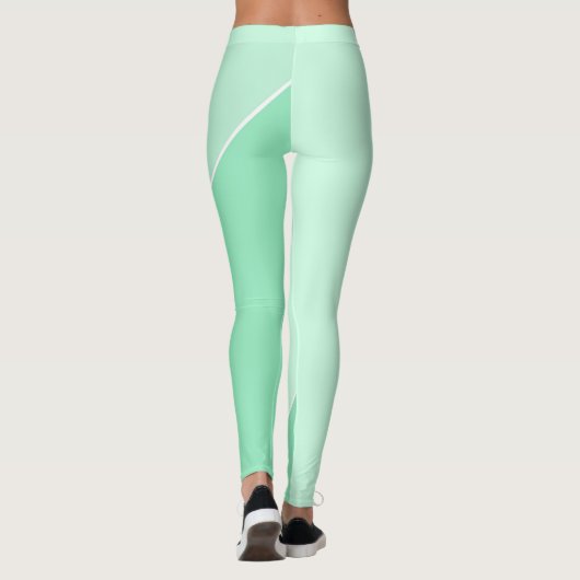 Leggings Moderne tendance et élégant Modèle vert Mint (Dos)