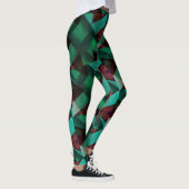 Leggings Moderne -Vert -Brown-Très Nice (Droite)