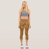 Leggings modernes à motif de tigre sauvage (Recto)
