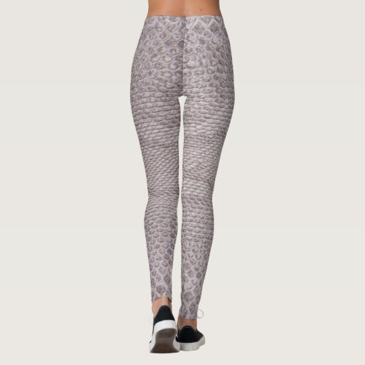 Leggings modernes de Snakeskin beige-gris (Dos)