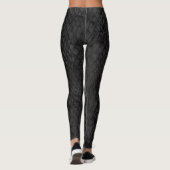 Leggings modernes de Snakeskin gris-noir (Dos)
