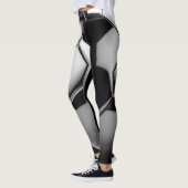 Leggings modernes noirs et blancs (Gauche)