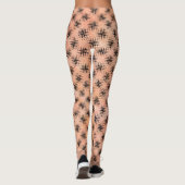 Leggings modernes orange et noir (Dos)