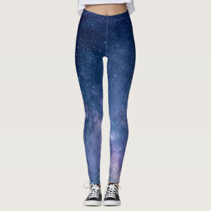 Leggings modernes Univers bleu, cosmos, étoiles