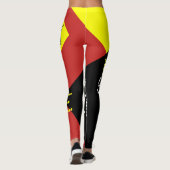 Leggings Modernist Solar Eclipse Funny personnalisable (Dos)