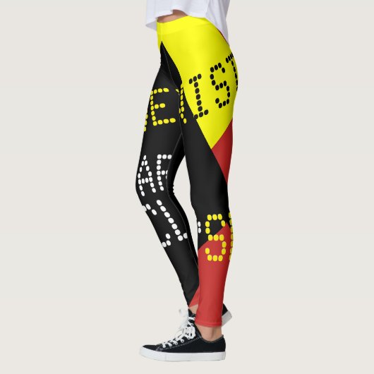 Leggings Modernist Solar Eclipse Funny personnalisable (Gauche)