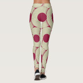Leggings Moebius Stripe : Carrelage rouge-vert infini (Dos)