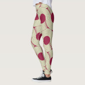 Leggings Moebius Stripe : Carrelage rouge-vert infini (Gauche)