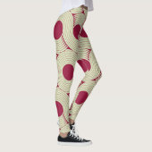 Leggings Moebius Stripe : Carrelage rouge-vert infini (Droite)