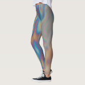 Leggings Moiré arc-en-ciel coloré réflexion (Gauche)