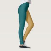 Leggings Moitié décorative et moitié unie (Droite)