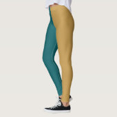 Leggings Moitié décorative et moitié unie (Gauche)