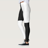 Leggings Moitié et moitié noir et blanc (Gauche)