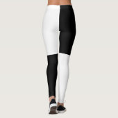 Leggings Moitié et moitié noir et blanc (Dos)
