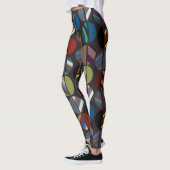 Leggings Moitié ovale rayée de la Masculine (Gauche)