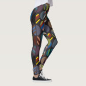 Leggings Moitié ovale rayée de la Masculine (Droite)