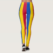 Leggings Moldavie Couleurs du drapeau national Verticale (Dos)