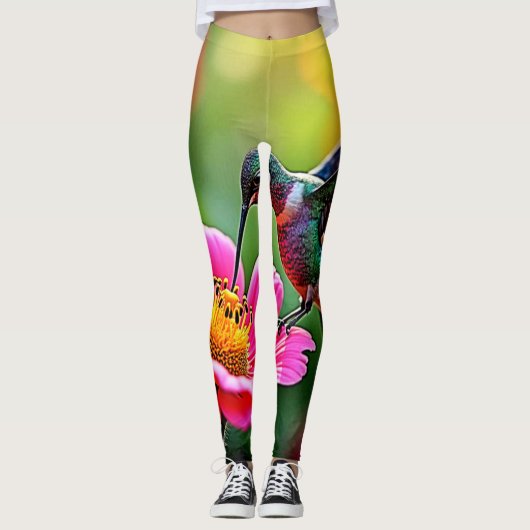 Leggings Moments magiques de colibri Design (Devant)
