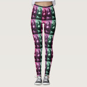 Leggings Mona Lisa Rose vert violet (Devant)