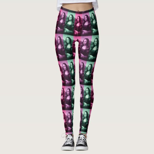 Leggings Mona Lisa Rose vert violet (Devant)