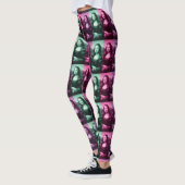 Leggings Mona Lisa Rose vert violet (Gauche)