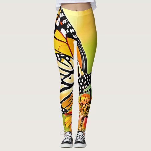 Leggings Monarch Butterfly Sip Design (Devant)
